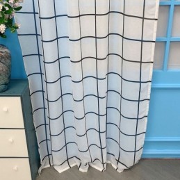 Voile Gordijn Met Traliewerkpatroon, Op Maat Gemaakt Gordijn, Transparante Gordijnen Voor Woonkamer En Slaapkamer