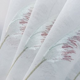 Moderne Geborduurde Tule Gordijnen Riet Doorschijnende Voile Woonkamer Slaapkamer