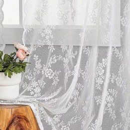 Moderne Tule Gordijn Op Maat Gemaakt Gordijn Bloemen Voile Transparant Voor Woonkamer