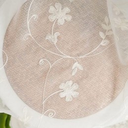 Witte Transparante Gordijnen, Geborduurde Ramen, Gordijnen Op Maat, Gordijnen Voor Woonkamer En Slaapkamer.