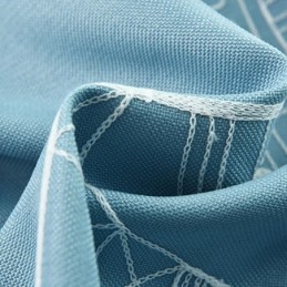 Gordijnen Met Geborduurd Kasteel In Scandinavische Stijl Voor Woonkamer/Slaapkamer