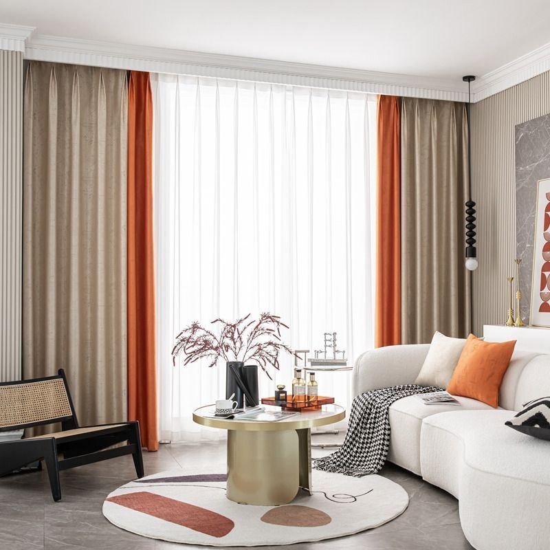 Geometrische Jacquardgordijnen Verduisterend Voor De Woonkamer