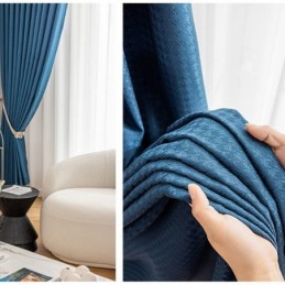 Pied-De-Poule Jacquard Gordijn Op Maat Gemaakt Gordijn Hoge Schaduw Gordijn Voor Woonkamer Slaapkamer