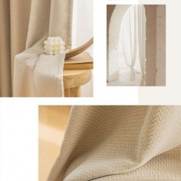 Verduisterende Gordijnen Met Golvend Lijnpatroon Voor Woonkamer/Slaapkamer