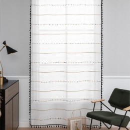 Nordic Sheer Gordijnen Streeppatroon Semi Voile