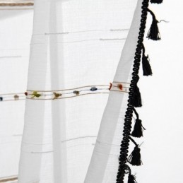 Nordic Sheer Gordijnen Streeppatroon Semi Voile