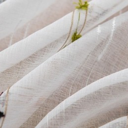 Nordic Sheer Gordijnen Streeppatroon Semi Voile