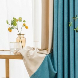 Nordic Gordijnen Effen Kleur Verduisterend Voor Woonkamer