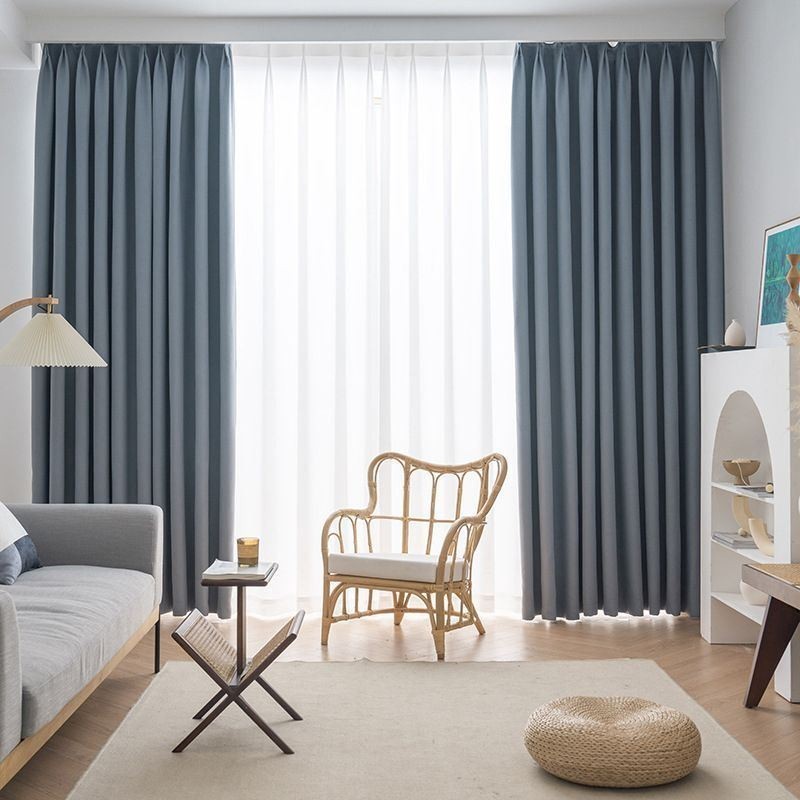 Nordic Gordijnen Effen Kleur Verduisterend Voor Woonkamer
