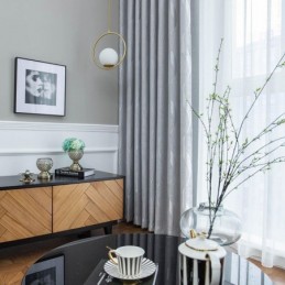 Golvende Jacquard Gordijnen Raamgordijn Op Maat Gemaakt Gordijn Voor Woonkamer