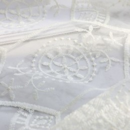 Eenvoudig Transparant Gordijn Op Maat Gemaakt Gordijn Wit All-Match Borduurwerk Woonkamer