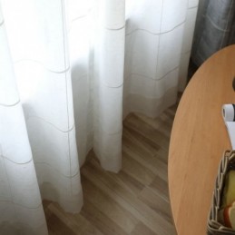 Minimalistisch Transparant Gordijn Op Maat Gemaakt Gordijn Groot Rooster Jacquard Voile Paneel Woonkamer Één