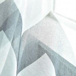 Nordic Simple Sheer Gordijn Op Maat Gemaakt Gordijn Golvend Patroon Bedrukt Woonkamer