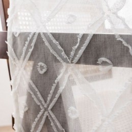 Delicate Transparante Gordijnen Op Maat Gemaakt, Geborduurde Tule Gordijnen Voor De Woonkamer