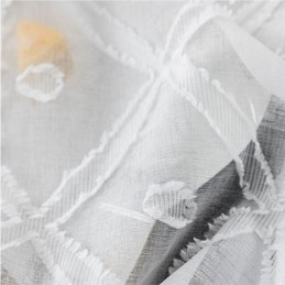 Delicate Transparante Gordijnen Op Maat Gemaakt, Geborduurde Tule Gordijnen Voor De Woonkamer