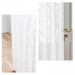 Delicate Transparante Gordijnen Op Maat Gemaakt, Geborduurde Tule Gordijnen Voor De Woonkamer