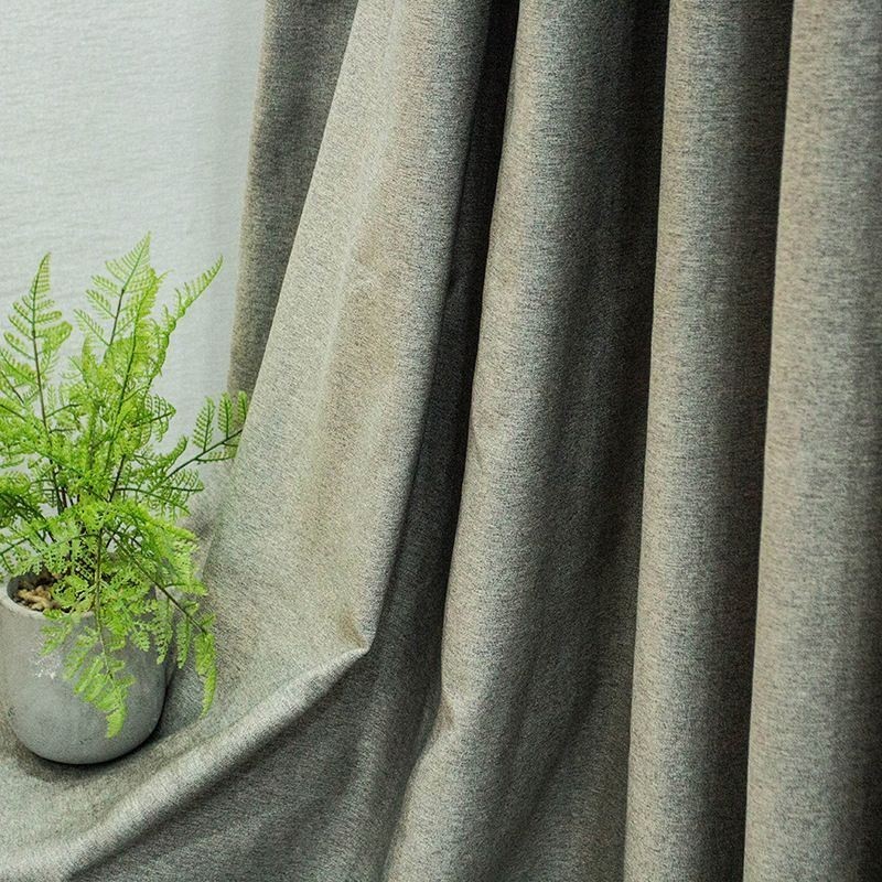 Nordic Gordijnen Effen Kleur Verduisterend Voor Woonkamer