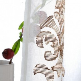 Geborduurd Tule Gordijn Op Maat Gemaakt Gordijn Moderne Voile Gaasgordijnen Voor Woonkamer Slaapkamer