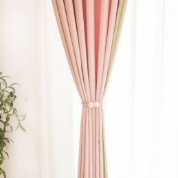 Nordic Patchwork Gordijnen Effen Kleur Verduisterend Voor Woonkamer