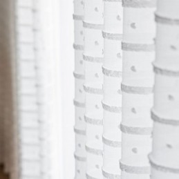 Witte Transparante Gordijnen Op Maat, Geborduurde Tule Gordijnen Voor De Woonkamer