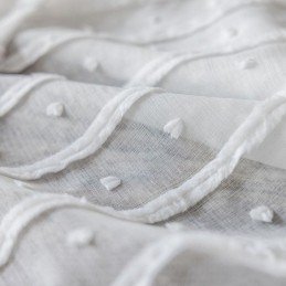 Witte Transparante Gordijnen Op Maat, Geborduurde Tule Gordijnen Voor De Woonkamer