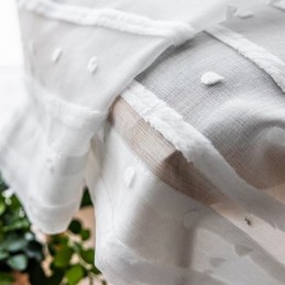 Witte Transparante Gordijnen Op Maat, Geborduurde Tule Gordijnen Voor De Woonkamer