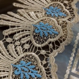 Luxe Geborduurd Tule Gordijn Op Maat Gemaakt Gordijn Voile Doorschijnend Woonkamer