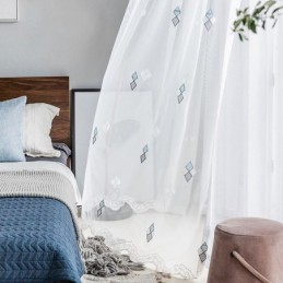 Luxe Borduurgordijn Op Maat Gemaakt Gordijn Woondecoratie Transparant Woonkamer Slaapkamer