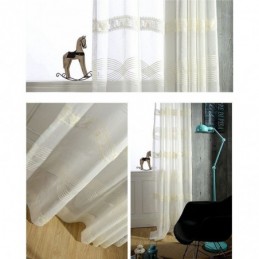 Geborduurd Transparant Gordijn Op Maat Gemaakt Gordijn Minimalistisch Klassiek Voile Woonkamer Slaapkamer