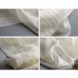 Geborduurd Transparant Gordijn Op Maat Gemaakt Gordijn Minimalistisch Klassiek Voile Woonkamer Slaapkamer