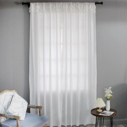 Fluwelen Transparante Gordijnen Elegante Voile Panelen Woonkamer Slaapkamer