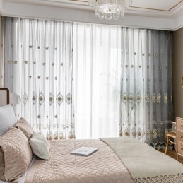 Borduurwerk Tule Gordijn Op Maat Gemaakt Gordijn Europees Luxe Voile Woonkamer
