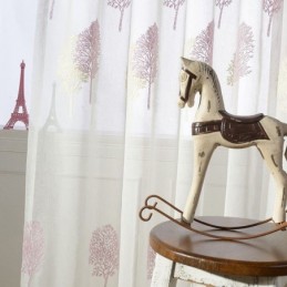 Nordic Sheer Gordijn Op Maat Gemaakt Gordijn Bomen Tule Voor Woonkamer Slaapkamer