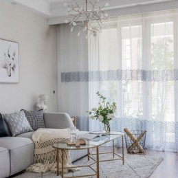 Ademend, Transparant Gordijn Op Maat Gemaakt, Decoratief Tule Voile Voor De Woonkamer.