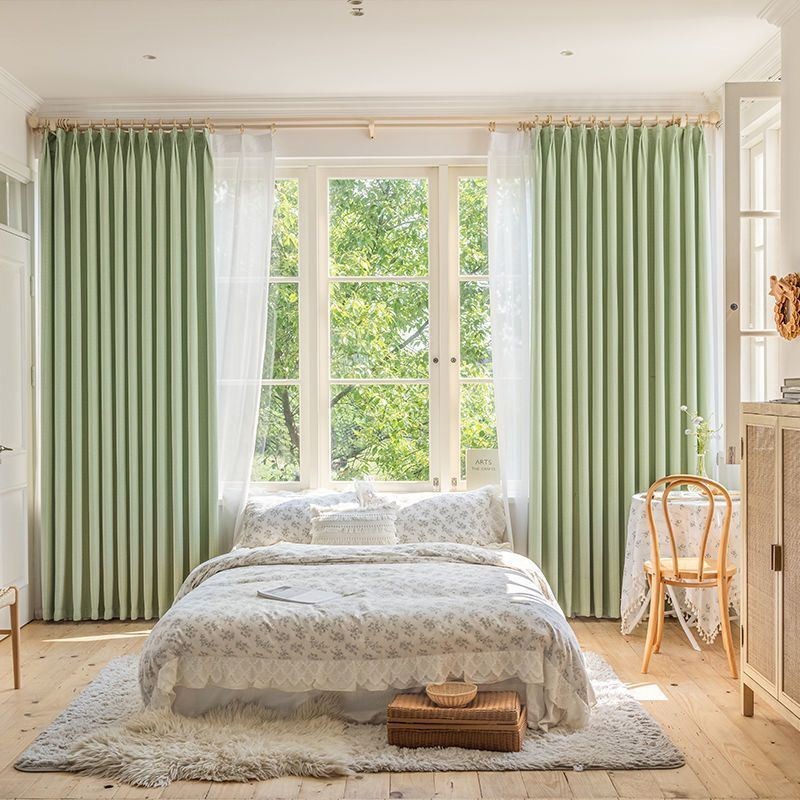 Bladeren Jacquard Gordijnen Verduisterend Voor Woonkamer