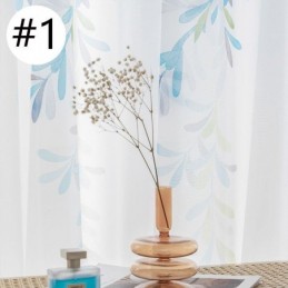 Wijnstokpatroon Voile Gordijnen Op Maat Gemaakt Gordijn Bedrukte Transparante Gordijnen Woonkamer Slaapkamer