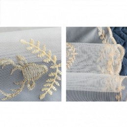 Klassieke Transparante Gordijnen Op Maat Gemaakt, Gordijnen Met Geborduurde Herten En Tule Voor De Woonkamer