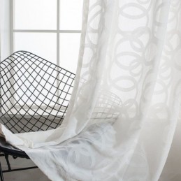 Witte Tule Gordijnen,...