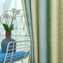 Eenvoudig Semi-Verduisterend Gordijn Op Maat Gemaakt Gordijn Met Kleurrijke Strepen, Bedrukt Voor De Woonkamer