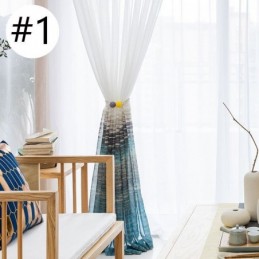 Gordijn In Scandinavische Stijl, Op Maat Gemaakt, Bedrukt Voile, Woonkamer, Slaapkamer