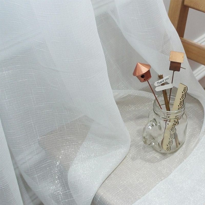 Elegante Transparante Gordijnen Op Maat Gemaakt Gordijn Effen Tule Woonkamer Slaapkamer