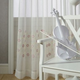 Nordic Geborduurd Tule Gordijn Op Maat Gemaakt Gordijn Bloemen Voile Transparant Woonkamer