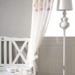 Nordic Geborduurd Tule Gordijn Op Maat Gemaakt Gordijn Bloemen Voile Transparant Woonkamer