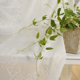 Nordic Voile Gordijnen Op Maat Gemaakt Gordijn Geborduurde Transparante Gordijnen Woonkamer Slaapkamer