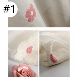 Meer Doorschijnende Borduurgordijnen Op Maat Gemaakt Decoratief Bloemengordijn Voor Woonkamer En Slaapkamer