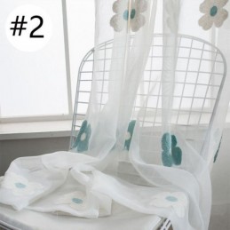 Meer Doorschijnende Borduurgordijnen Op Maat Gemaakt Decoratief Bloemengordijn Voor Woonkamer En Slaapkamer