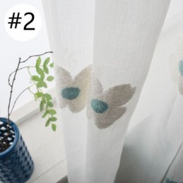 Meer Doorschijnende Borduurgordijnen Op Maat Gemaakt Decoratief Bloemengordijn Voor Woonkamer En Slaapkamer