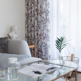 Botanisch Bedrukt Gordijn Op Maat Gemaakt Gordijn Van Tule Voor Woonkamer/Slaapkamer