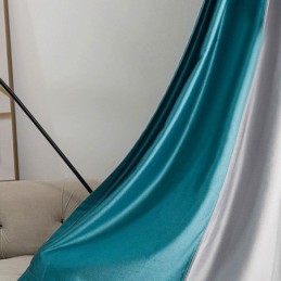 Nordic Patchwork Gordijnen Effen Kleur Verduisterend Voor Woonkamer