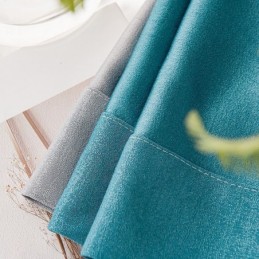 Nordic Patchwork Gordijnen Effen Kleur Verduisterend Voor Woonkamer